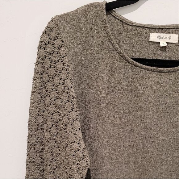 FINAL SALEš·MadewellāOliveāgreenālongāsleeveātopāsizeāM - Picture 6 of 16